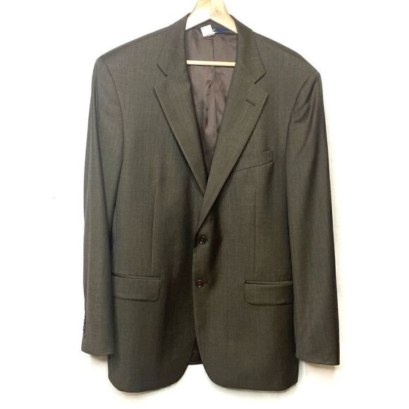 Brooks Brothers 346 brown wool 2 button sport coat size 42L - Picture 1 of 16